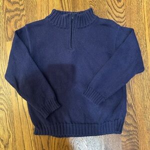 Little English Navy Blue Kids Sweater